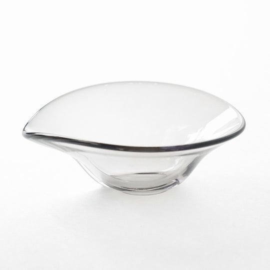 中野雄次 リーフ ガラス  薄墨