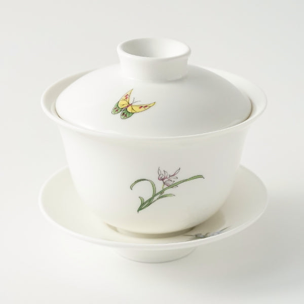 蓋碗 大 黄蝶/蘭花/桔梗 100ml – 遊茶オンラインショップ