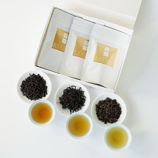 【リーフティー/アルミパック入3種セット】"大陸烏龍茶の饗宴"  (岩茶百瑞香20g+嶺頭単欉20g+安渓祥華鉄観音20g)