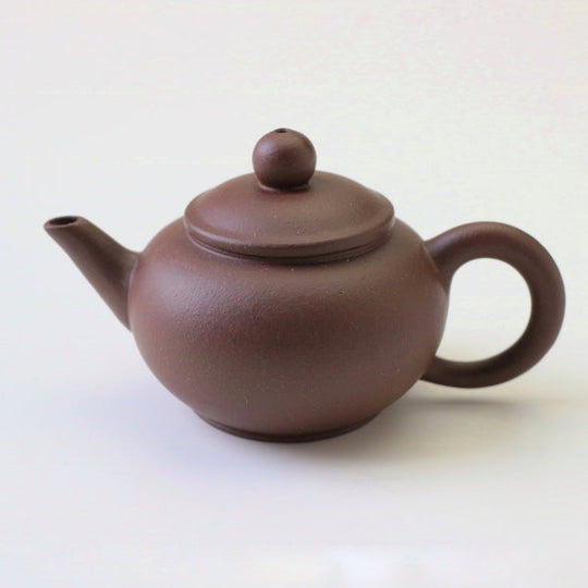 【オンラインショップ完売】茶壷 宜興紫砂水平壷 紫泥 50ml