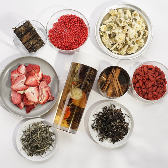 TEA RECIPE Chattle®でたのしむティーレシピ 寿眉といちごの八宝茶