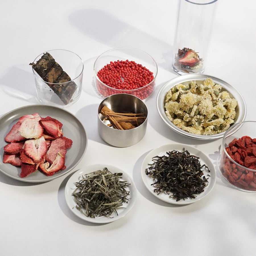 寿眉といちごの八宝茶（１回分）