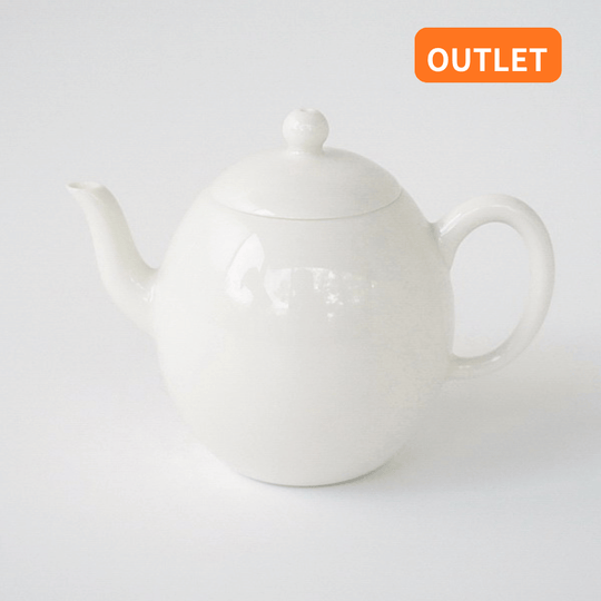 【OUTLET ランク5★★★★★】【在庫限りの特別価格】磁器ポット 龍蛋 牙白 80ml