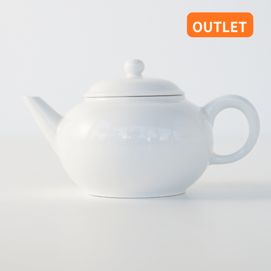 【OUTLET ランク5★★★★★】【在庫限りの特別価格】磁器ポット 水平壷 牙白 130ml