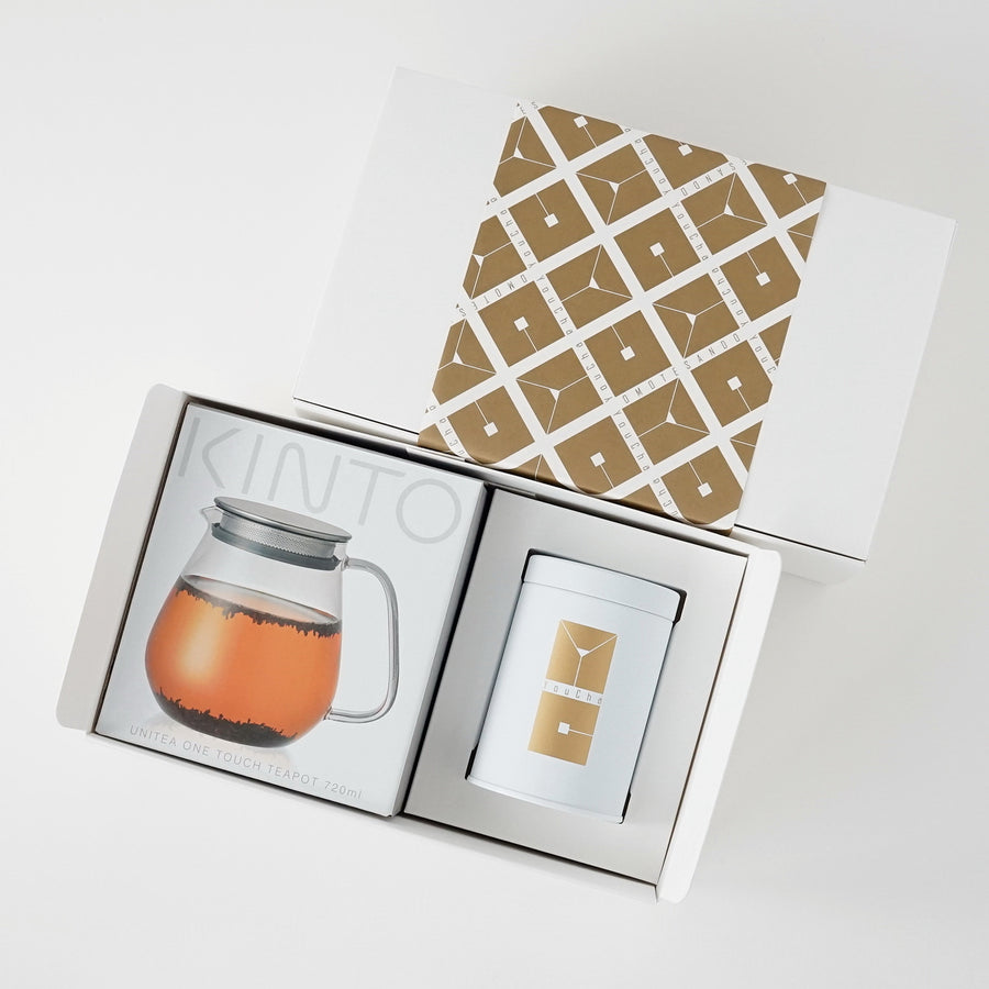 ワンタッチティーポット&工芸茶コレクションセット Flower Crafted Tea & Glass Tea Pot
