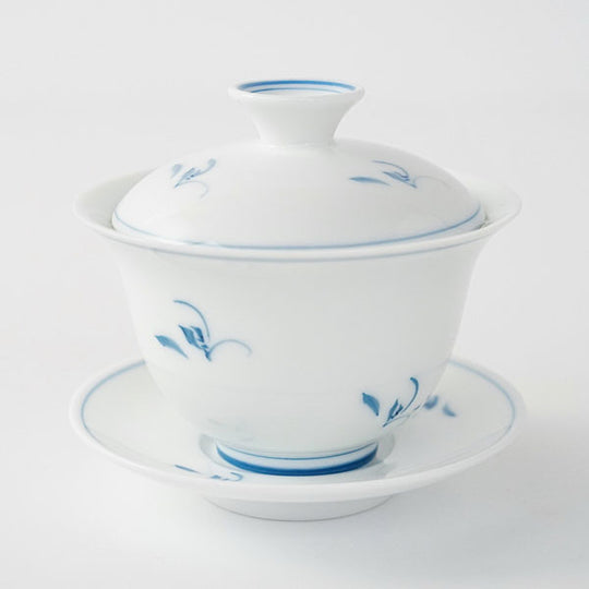 【OUTLETランク5★★★★★】【在庫限りの特別価格】蓋碗 手絵草蘭 90ml