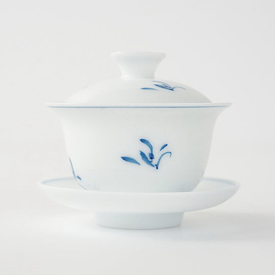 【OUTLETランク5★★★★★】【在庫限りの特別価格】蓋碗 手絵草蘭 40ml