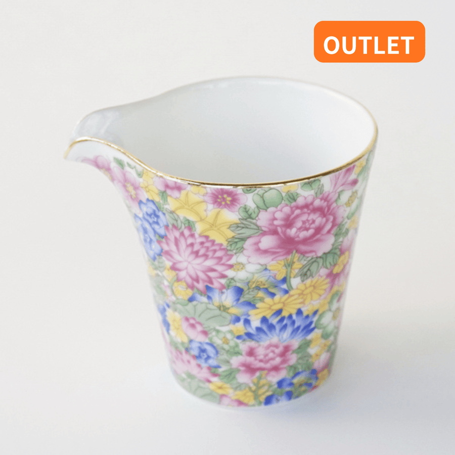 【OUTLETランク5★★★★★】【在庫限りの特別価格】茶海 景徳鎮 磁器 粉彩 萬花 135ml