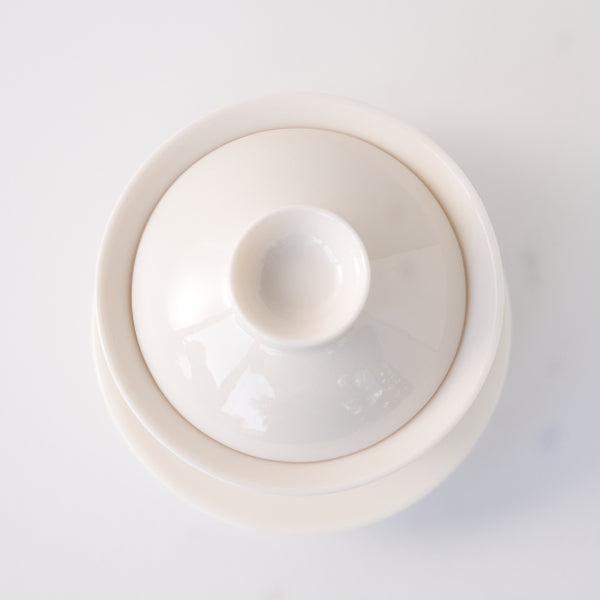 【OUTLET ランク3★★★】【外観に難ありのため特別価格】蓋碗 牙白 100ml