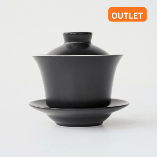 【OUTLET ランク5★★★★★】【在庫限りの特別価格】蓋碗 無光黒 100ml