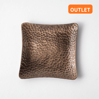 OUTLETランク5】【在庫限りの特別価格】金属茶托 紅銅 四方 – 遊茶