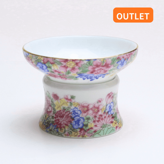 【OUTLETランク5★★★★★】【在庫限りの特別価格】茶漉し組 景徳鎮 粉彩 萬花