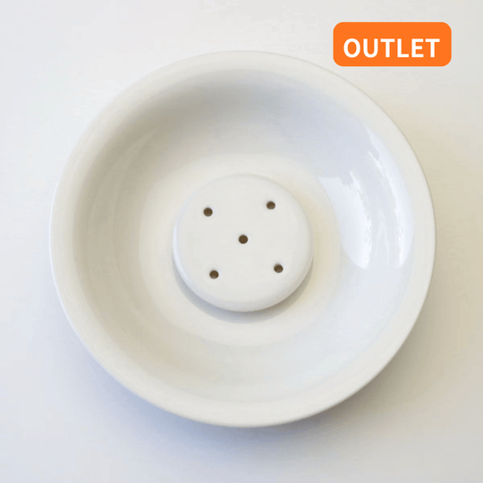 【OUTLET ランク3★★★】【外観に難ありのため特別価格】茶船 壷承 牙白