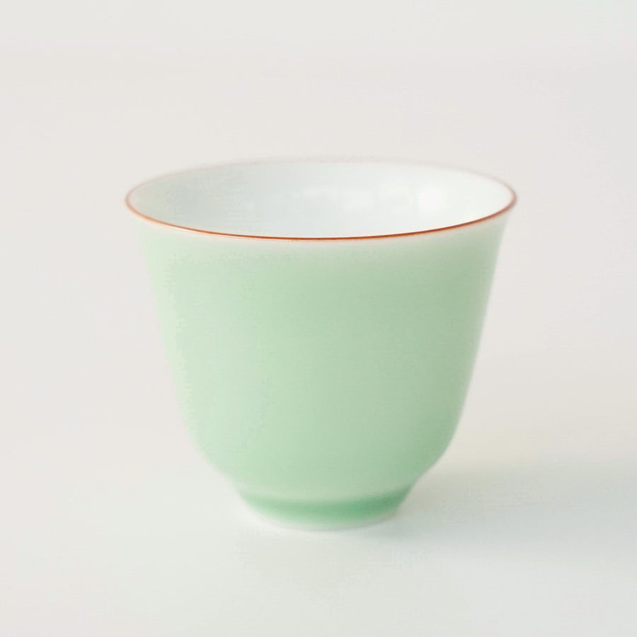 景徳鎮 蓋碗・飲杯セット緑