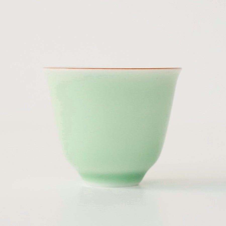 景徳鎮 蓋碗・飲杯セット緑