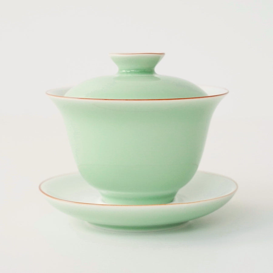 景徳鎮 蓋碗・飲杯セット緑