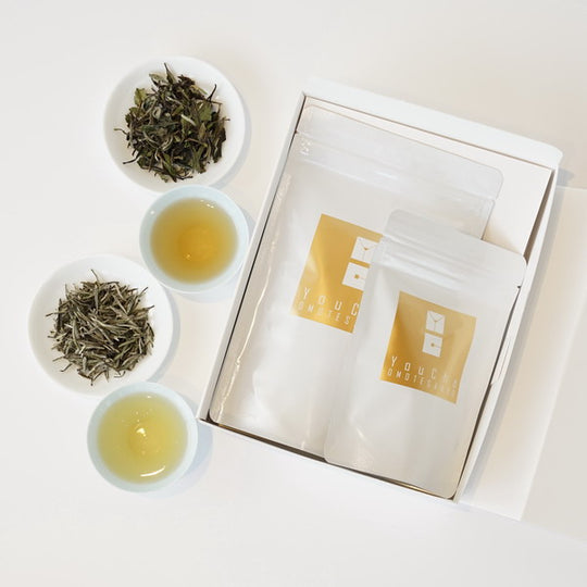 【リーフティー/アルミパック入2種セット】"白茶三昧"  (白毫銀針20g+白牡丹40g)