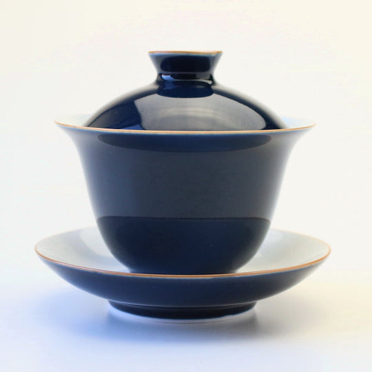 色蓋碗ネイビー 110ml