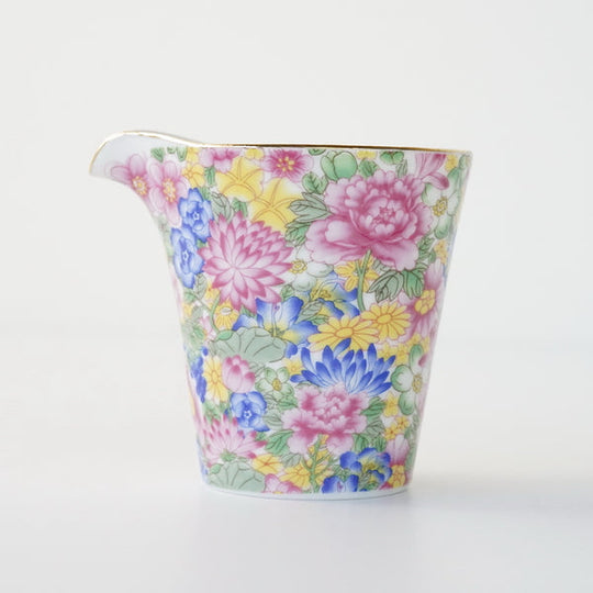 【OUTLETランク5★★★★★】【在庫限りの特別価格】茶海 景徳鎮 磁器 粉彩 萬花 135ml