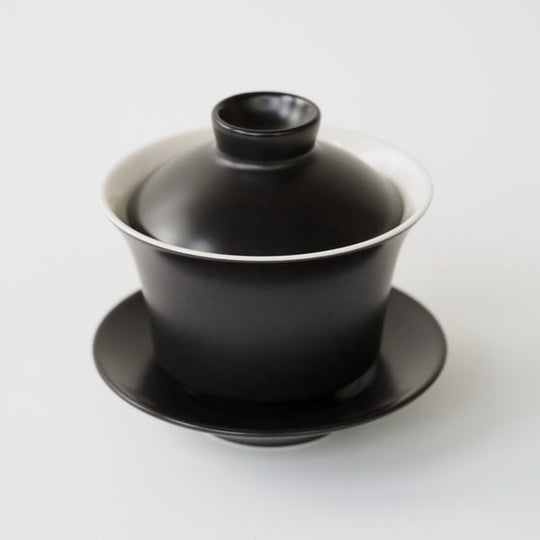 【OUTLET ランク3★★★】【外観に難ありのため特別価格】蓋碗 無光黒 100ml