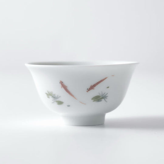 【OUTLETランク5★★★★★】【在庫限りの特別価格】飲杯 品名杯 天青 浮魚 35ml