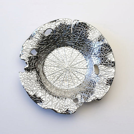 【OUTLETランク5★★★★★】【在庫限りの特別価格】金属茶托 銀